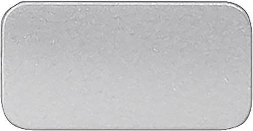 Siemens 3SB2901-2AD Bezeichnungsschild Set aus Kunststoff in Silber und Schwarz, 10 Stück - Bild 1