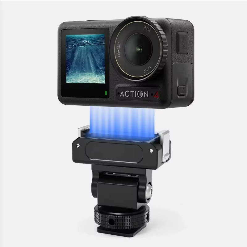 DJI Magnetischer 360 Montageadapter mit Schnellverschluss und USB-C Ladefunktion für OSMO Action 5 Pro und Action 2, Schwarz - Bild 1