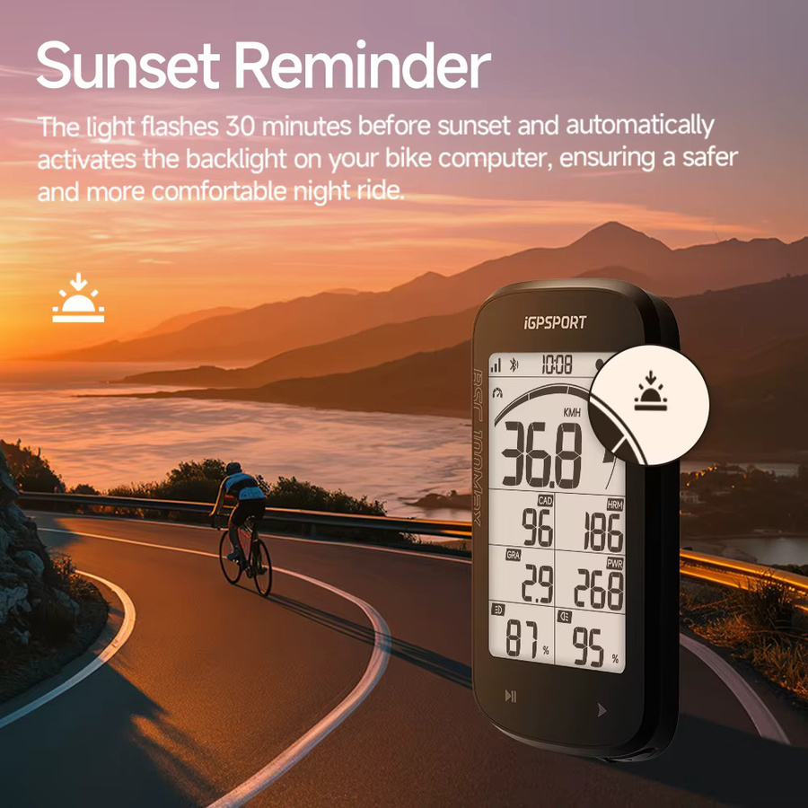 iGPSPORT BSC100Max Fahrradcomputer GPS Tacho in Schwarz - Bild 5