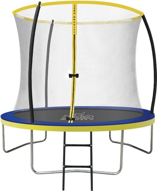 Zero Gravity Trampolin Outdoor 244cm mit Klappnetz, Leiter und Bodenanker - Bild 1