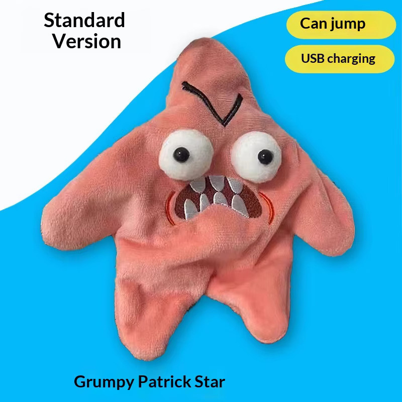 Bandai SpongeBob Angry Patrick Star Schlüsselanhänger, mit Bewegung, Leuchteffekt und Tanzfunktion, Zubehör - Bild 2