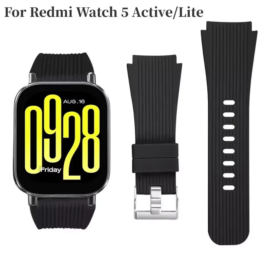 Xiaomi Uhrenarmband Silikon, Schwarz, Unisex, Redmi Watch 5, Redmi Watch 5 Lite - Bild 2