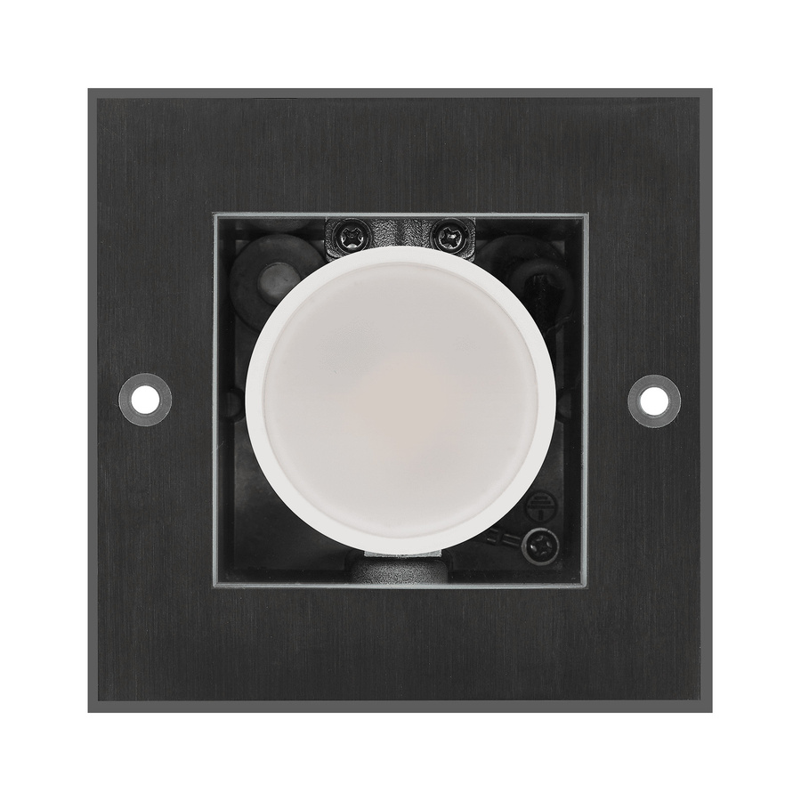 Luxvenum Bodeneinbauleuchte Area aus Edelstahl in Schwarz, schwenkbare LED-Außenleuchte mit IP67 Schutzklasse und dimm2warm Funktion - Bild 1