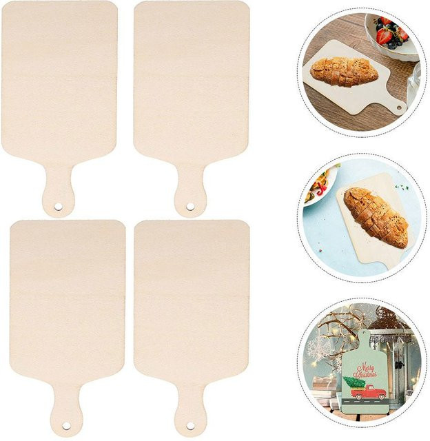 10 Stück DIY Holzschneidebretter von Binchi Outdoor Product als Bastelset für Kinder, Farbe: Beige, B/T/H: 23 x 8,9 x 0,3 cm - Bild 1