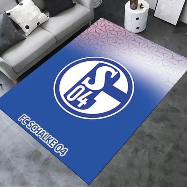 On My Love Home FC Schalke 04 Teppich, blau, B/T: 120 x 160 cm - Bild 1