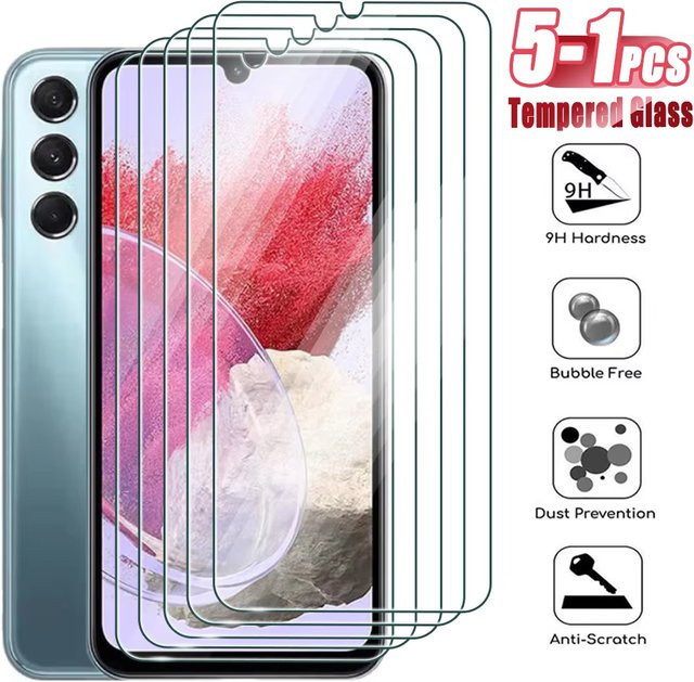 Panzerglas Displayschutzfolie für Samsung Galaxy S26 Ultra S25 FE S24 A57 A37 A56 A36 A26 A16 A07 A06 A22 A32 A13 A33 in Transparent - Bild 1