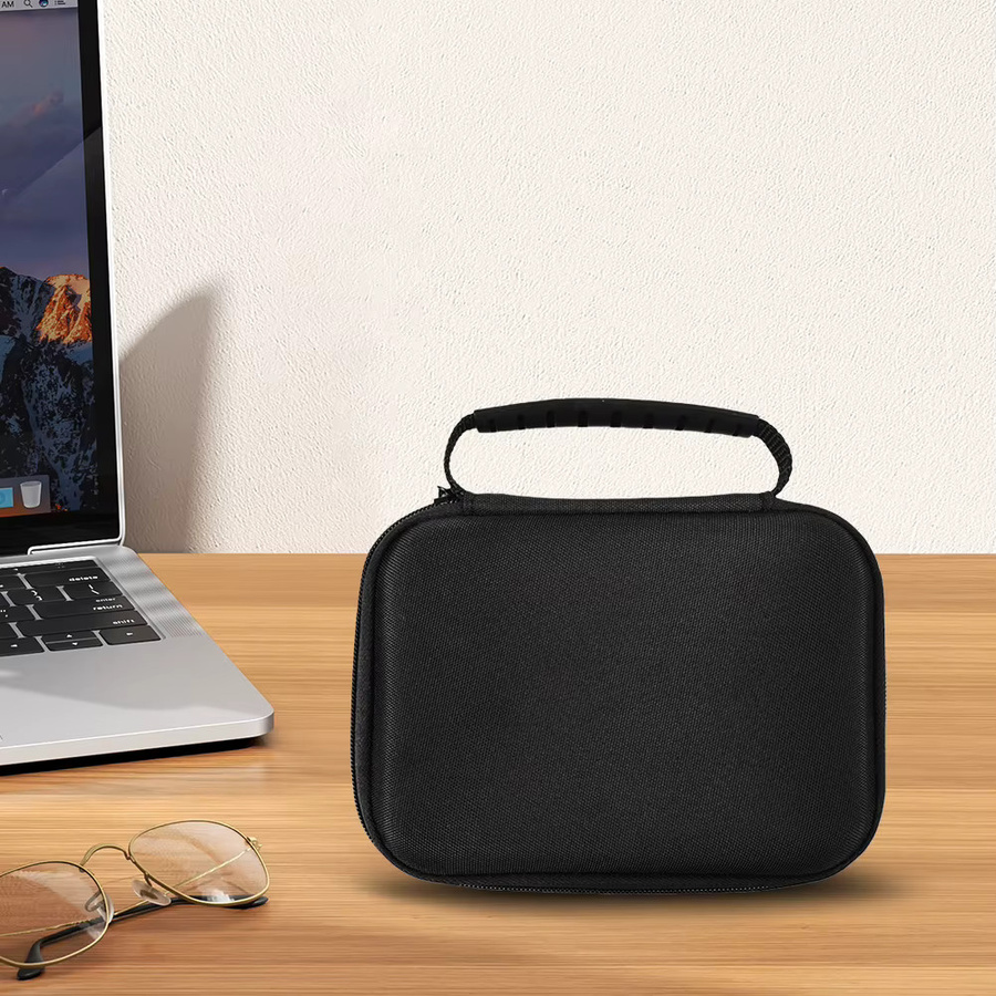 Anbernic RG406V Tragbare Organizer-Tasche, stoßfeste Reise-Aufbewahrungstasche mit Netztasche, Schwarz - Bild 3
