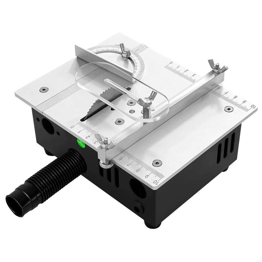 GECOFEER Mini-Tischkreissäge Elektrisch mit 63mm Klinge, 96W, Silber, 7-stufig einstellbar für DIY und PCB-Modellbau - Bild 5