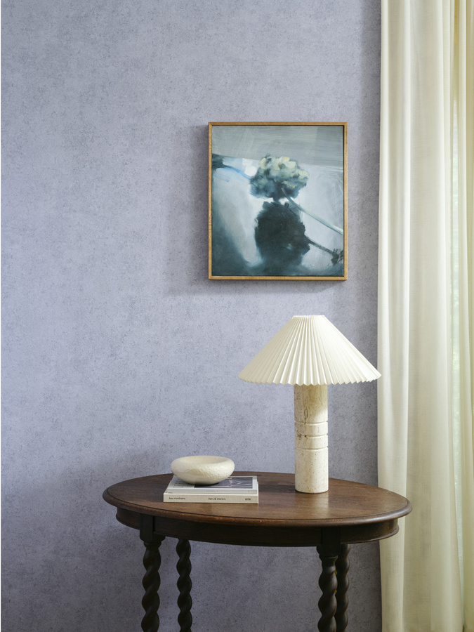 Arte Essentials Wallpaper Calcaire Stucco in Blau und Grau mit abstraktem Design aus Vlies - Bild 1