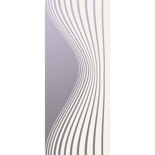 NOVADOORS Glasdrehtür NOVA 543, glänzend, transparent, H: 197,2 cm x B: 95,9 cm x T: 38,05 cm - Bild 2