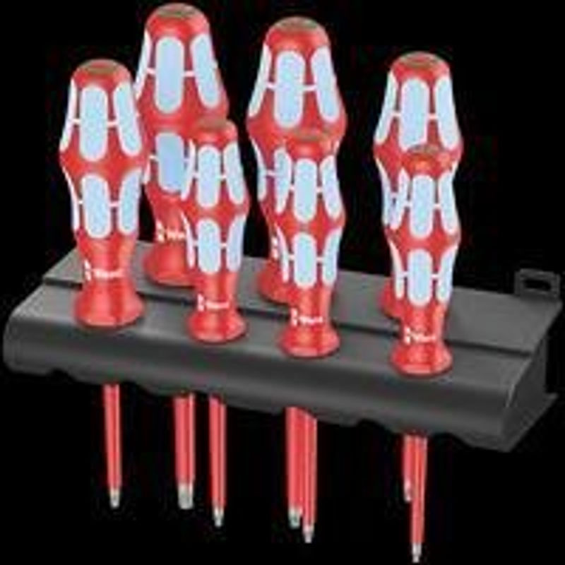 Wera 3167 i/7 Torx Schraubendrehersatz aus Edelstahl mit Rack in Rot - Bild 2