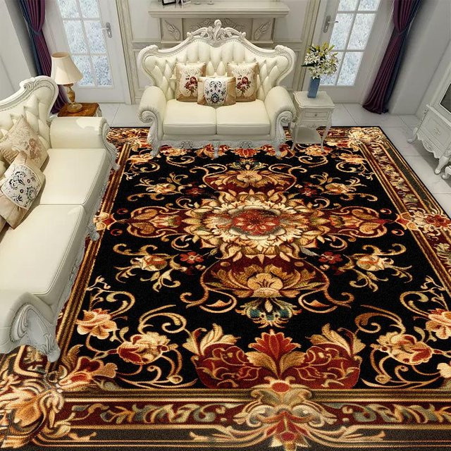 Karpetti Luxus Perser Teppich mit geometrischem Design, rutschfest und waschbar, Mehrfarbig, B/T: 90 x 60 cm - Bild 1