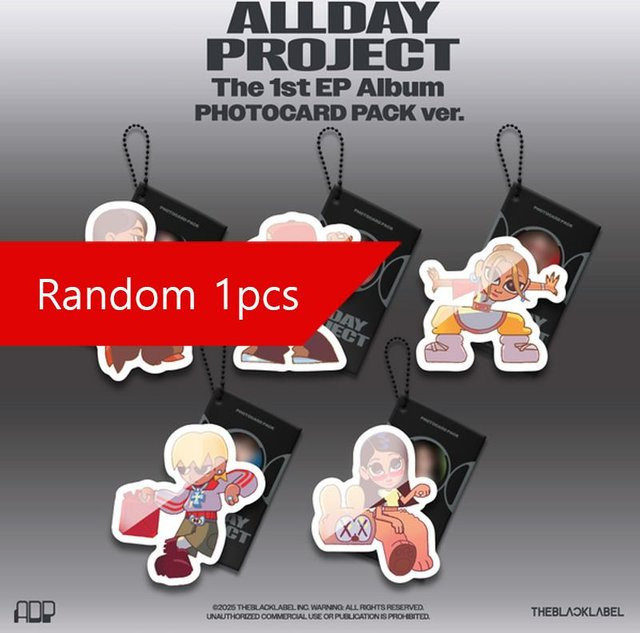 ALLDAY PROJECT Das 1. EP-Album Photocards Pack Version in Rot mit 1 zufälliger Photocard - Bild 1