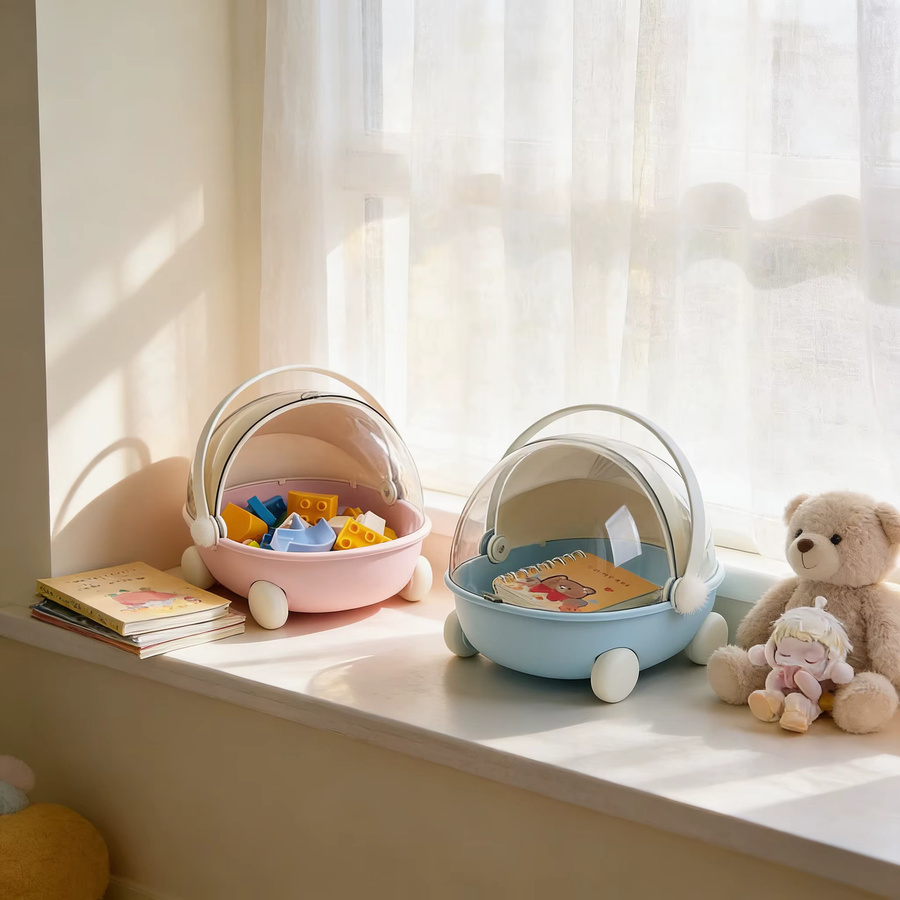 Matrabbu Mokoko Puppenwagen mit Aufbewahrungsbox, Raummodul, Puppenschlafwiege, Puppenbett, Möbelzubehör-Set - Bild 2