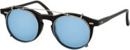 TBD Eyewear Pleat Eco Sonnenbrille, Rund, Vollrand, Kunststoff, Unisex, Black Blue - Bild 1