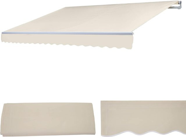 MCW Ersatz-Bezug für Gelenkarmmarkise H790 aus Acryl in Creme/Beige, B x H: 4 x 3 m - Bild 1
