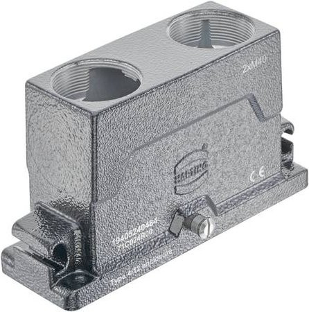 HARTING Tüllengehäuse 19 40 524 0484 19405240484 aus Aluminium in Grau - Bild 1