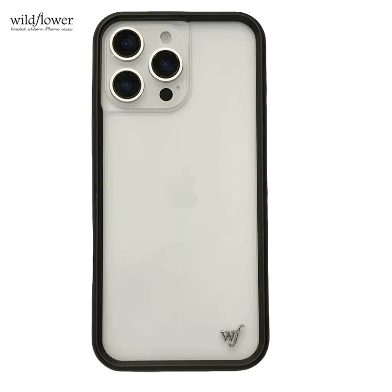 Potdemiel Transparente Wildflower Handyhülle mit Schutzfunktion für iPhone 12, 13, 14, 15, 16, 17 Pro Max Plus - Bild 1