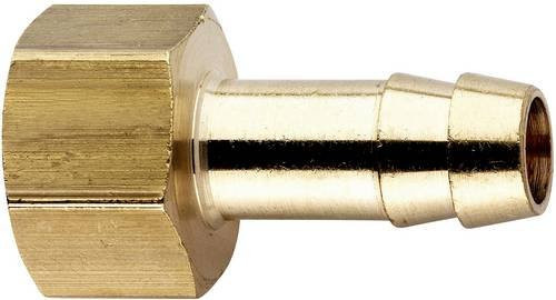 Metabo Schlauchtülle aus Messing in Gold, 1/4 Zoll IG x 6 mm Anschluss - Bild 1