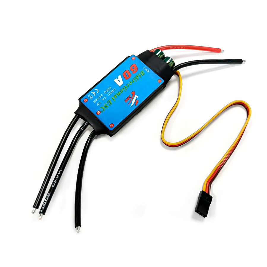 QX-MOTOR Bidirektionaler bürstenloser ESC RC Boot Schiff Unterwasserpropeller, Wasserdichter pneumatischer Geschwindigkeitsregler - Bild 1