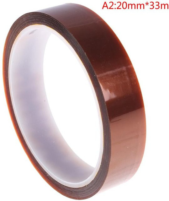 3M Polyimidband für elektronische Komponenten, braun, Breite: 20 mm, Länge: 33 m - Bild 1