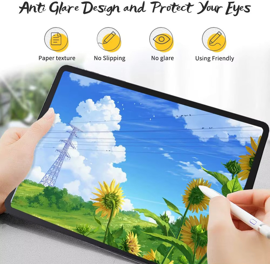 3er-Pack matte Papier-Displayschutzfolie für Microsoft Surface Pro 8 9 10 11 12 und Surface Pro X Antireflex-Folie zum Schreiben und Zeichnen - Bild 2