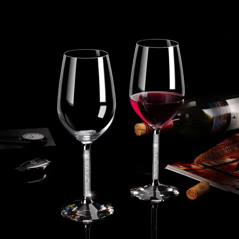 Kreatives Champagnerflöte Weinglas aus Kristall in Transparent, 350 ml - Bild 2