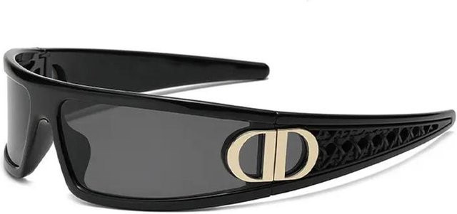 Yiran toy Sonnenbrille, Damen, Vollrand, rectangular, plastic, black - Bild 1
