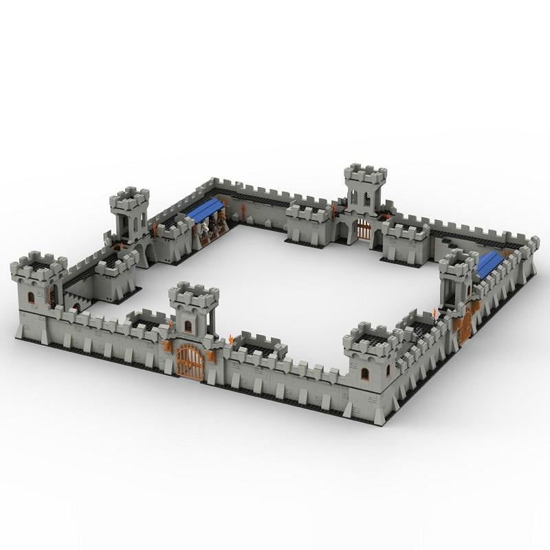MOC Mittelalterliche Burgmauer, Konstruktionsspielzeug, ab 14 Jahren - Bild 1
