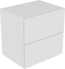 Keuco Sideboard Edition 11 in Weiß Lack matt mit Trübem Glas, B/T/H: 70 x 70 x 53,5 cm - Bild 1