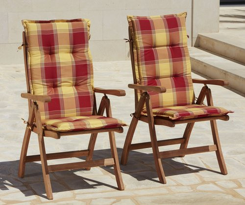 MERXX Gartenstuhl-Set aus Holz, 2-teilig, beige - Bild 1
