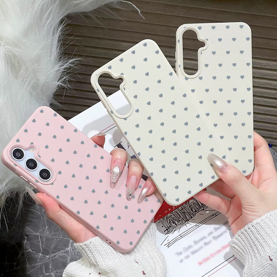 AKABEILA Silikonhülle mit Koreanischem Liebesherz für Samsung Galaxy Serie in Weiß - Bild 4
