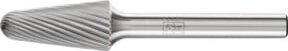 PFERD TOOLS Hartmetall Frässtift Rundkegel KEL silber, Durchmesser: 12 mm, Länge: 25 mm, Schaft-Durchmesser: 6 mm, Z3 universal mittel - Bild 1