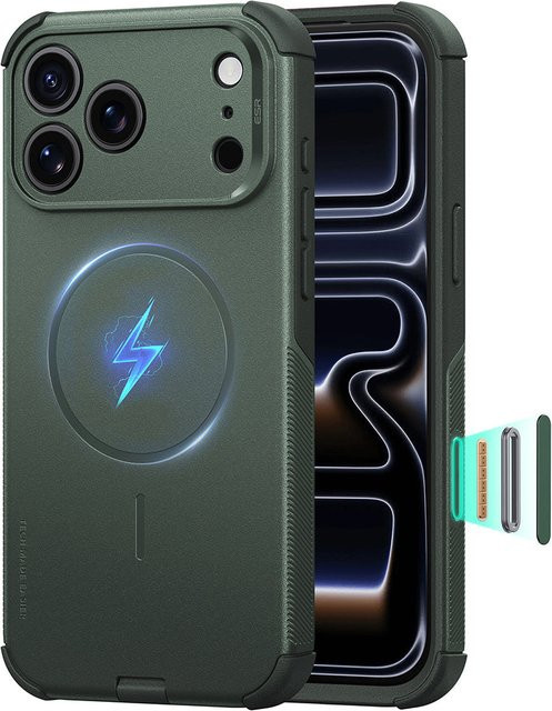 ESR Cyber MagSafe-Hülle für Apple iPhone 18 Pro Max und iPhone 17 Pro Max, Grün - Bild 1