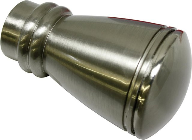 Gardinia Endstück Chicago Siro für Ø 20 mm in Edelstahloptik, 2er Pack - Bild 1