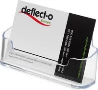 Deflecto Visitenkartenständer Memo-Holder aus Kunststoff, transparent - Bild 1