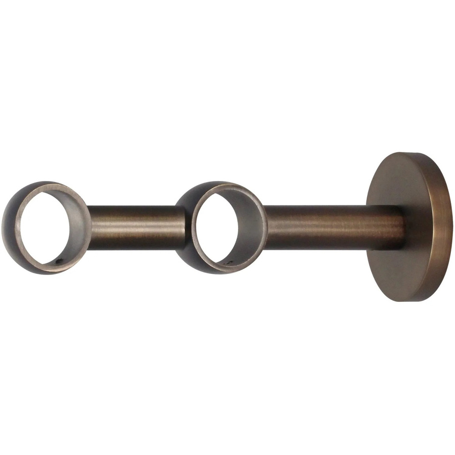 Mydeco Gardinenstangen-Halterung 2-läufig in Bronze, Wandmontage, Durchmesser: 2,5 cm - Bild 2