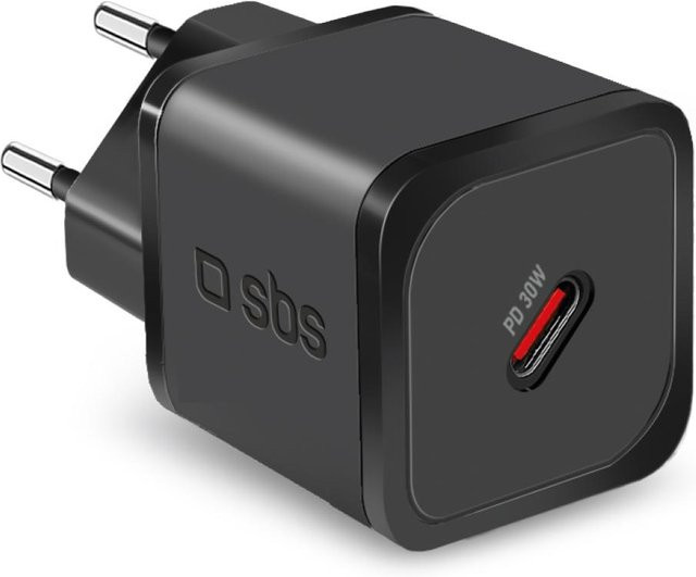 SBS 30 W GaN Power Delivery Ultra Schnellladegerät mit USB-C in Schwarz - Bild 1