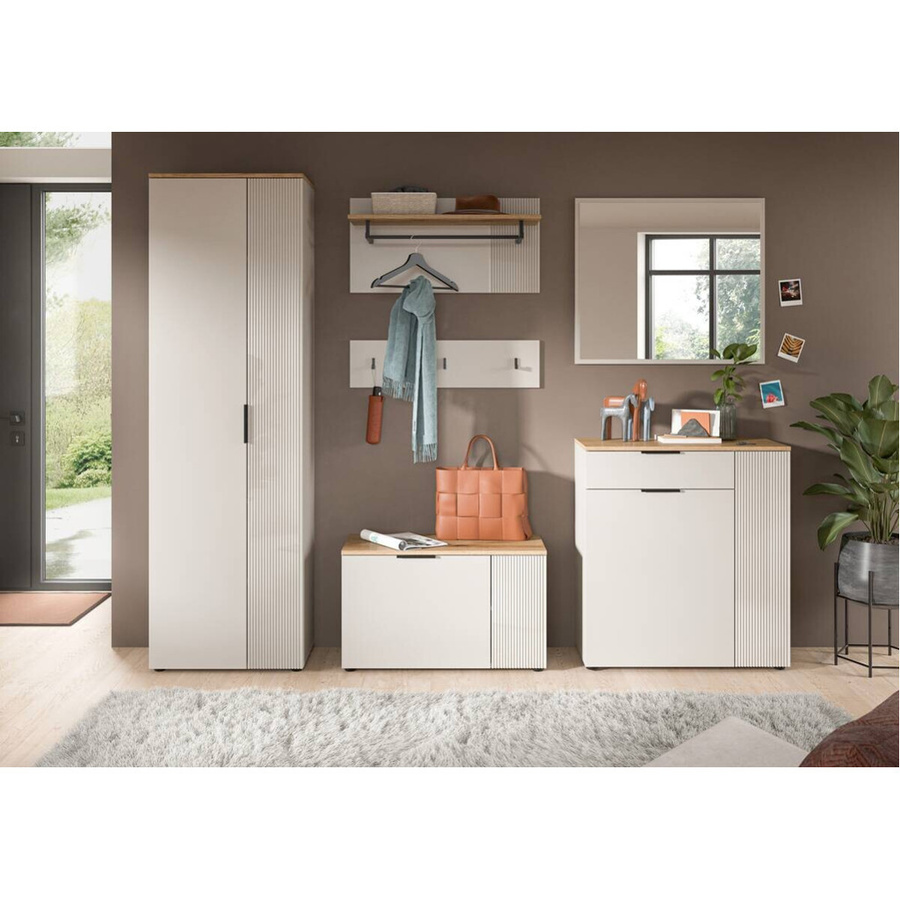Garderobe Slide xonox.home in Kaschmirgrau mit Evoke Oak Nachbildung, B/H/T: 250 x 190 x 36 cm - Bild 2