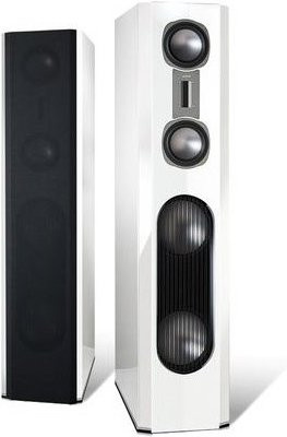 Aurum Vulkan 9 Passiver Standlautsprecher in Weiß Piano-Finish (9 Stück) - Bild 1