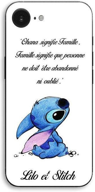 Maniacase iPhone 17e Hülle mit Stitch Lilo Motiv in Weiß und Schwarz - Bild 1