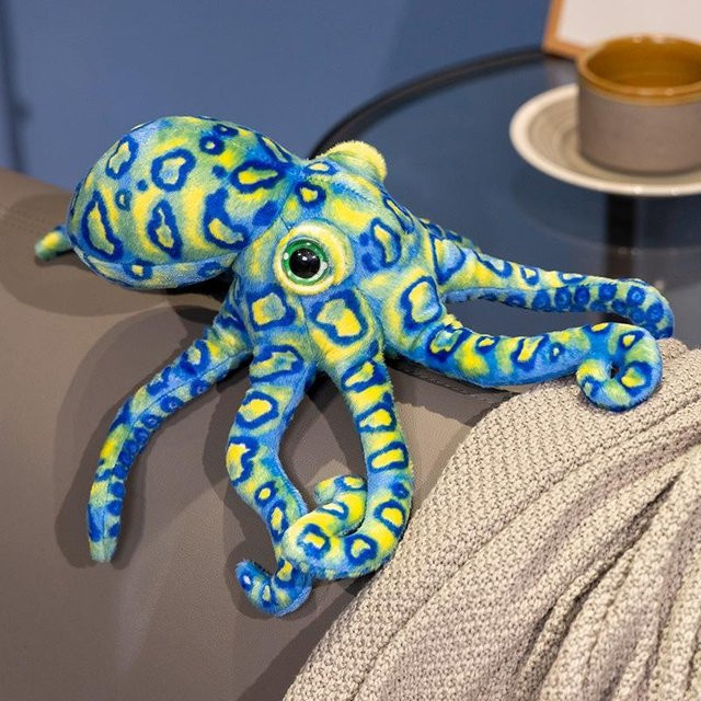 Yiran toy Leopard Oktopus Plüschtier, Meerestiere, 30cm - Bild 1