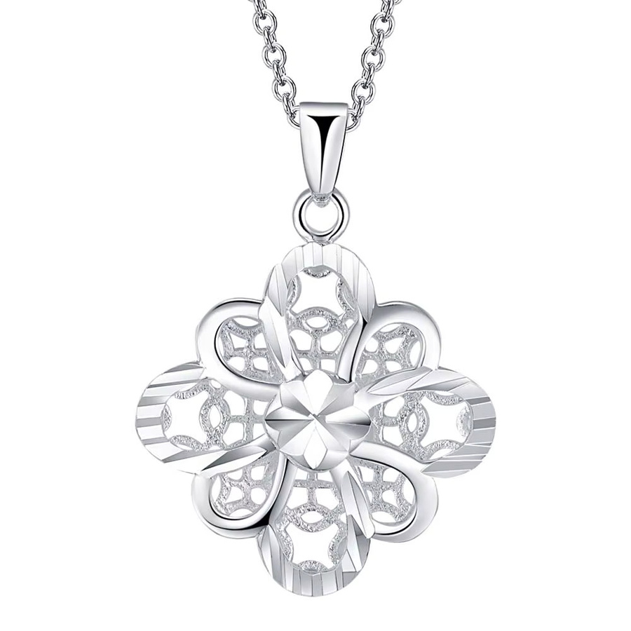 SAY Halskette 925 Silber, Blumen-Anhänger, Damen - Bild 2