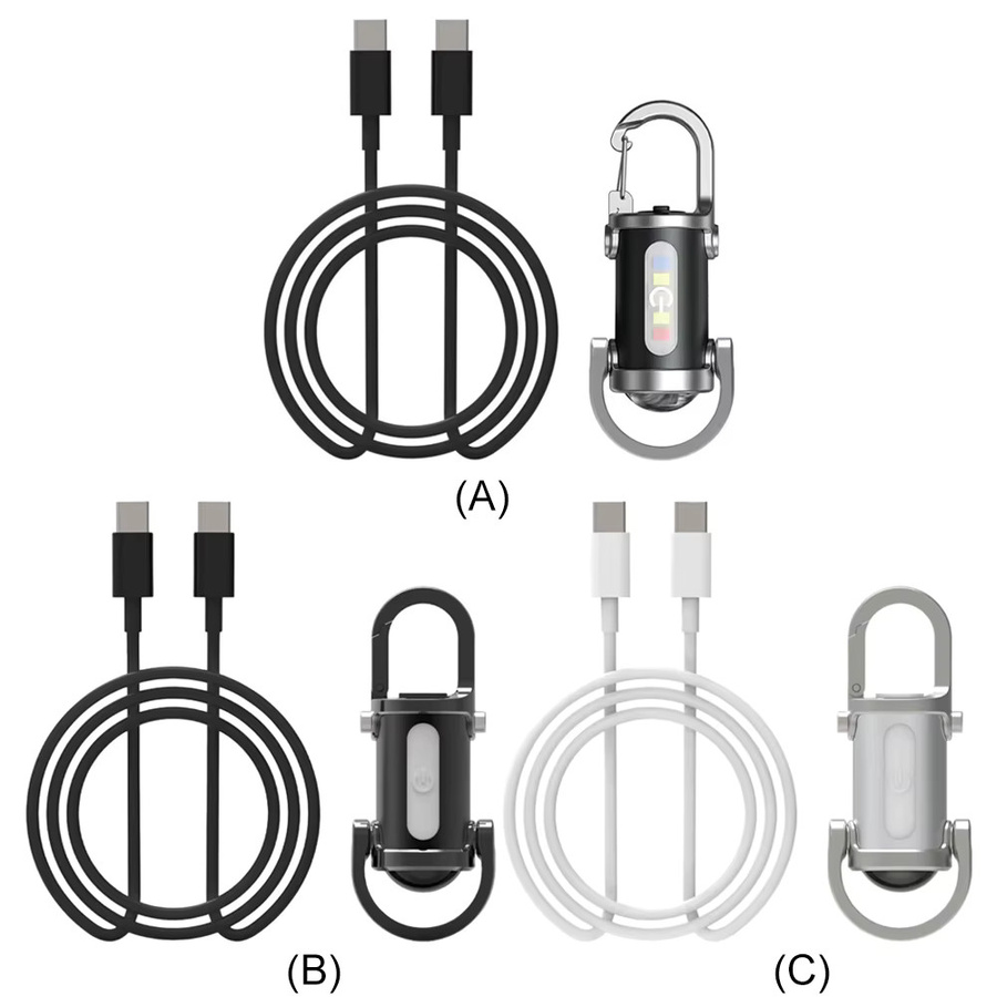 Shunmaii Mini-Schlüsselanhänger-Taschenlampe mit 1200 Lumen, wiederaufladbare wasserdichte LED-Taschenlampe für Outdoor und Camping - Bild 6