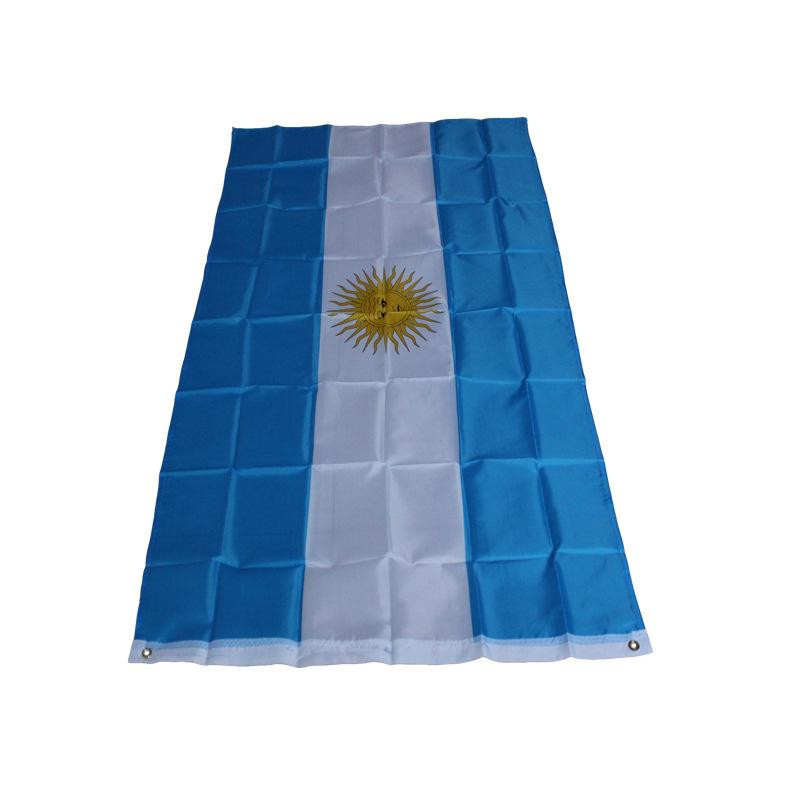 Argentinien-Flagge aus Polyester von Aerlxemrbrae, B x H: 90 x 150 cm - Bild 2