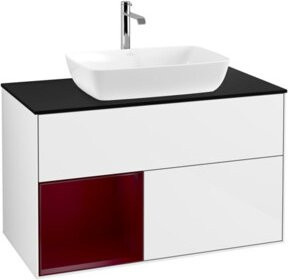 V&B Waschtischunterschrank Finion 100 in Weiß lackiert, B/T/H: 100 x 50,1 x 50,1 cm - Bild 1