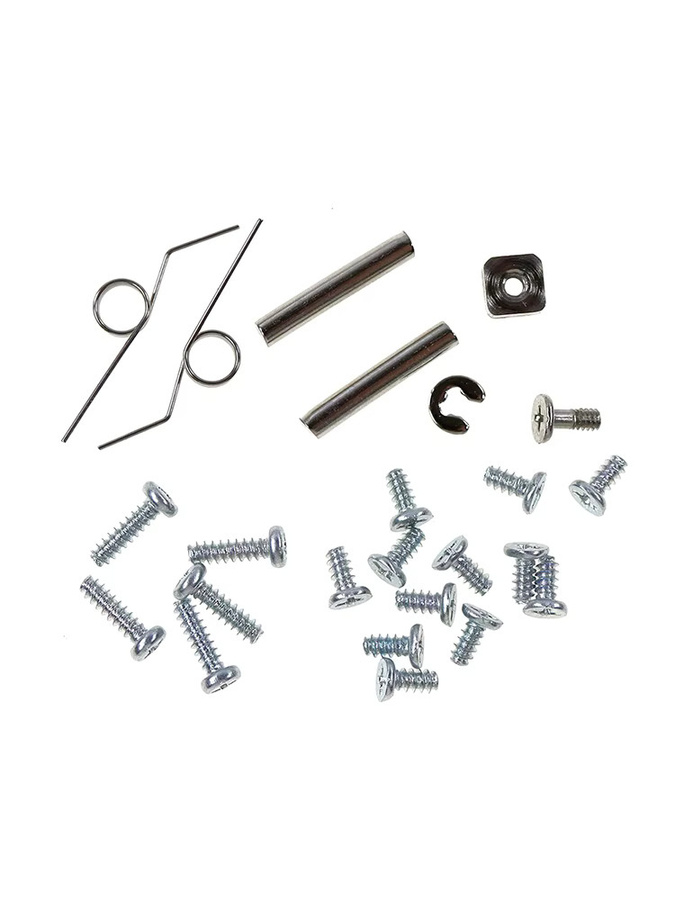 OCGAME Ersatzschrauben-Set für GBA SP Spielkonsole in Silber, 5 Sets mit Gehäuseschrauben, Knopf-Federn und Batterieabdeckungsschrauben für Retro-Konsolen - Bild 1