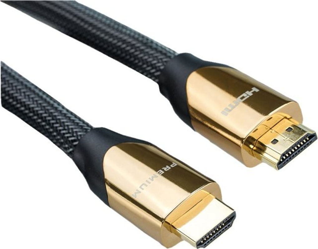 Roline Premium HDMI mit Ethernet Kabel in Schwarz mit 4K Unterstützung und Doppelisolierung, Länge: 2 m - Bild 2
