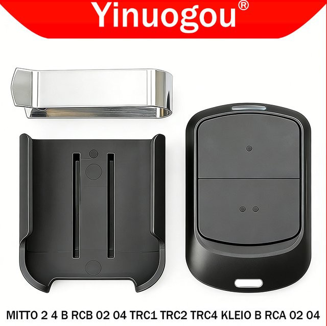 Kleio RCA TRC Fernbedienung für elektrische Tore, 433,92 MHz, Schwarz - Bild 1