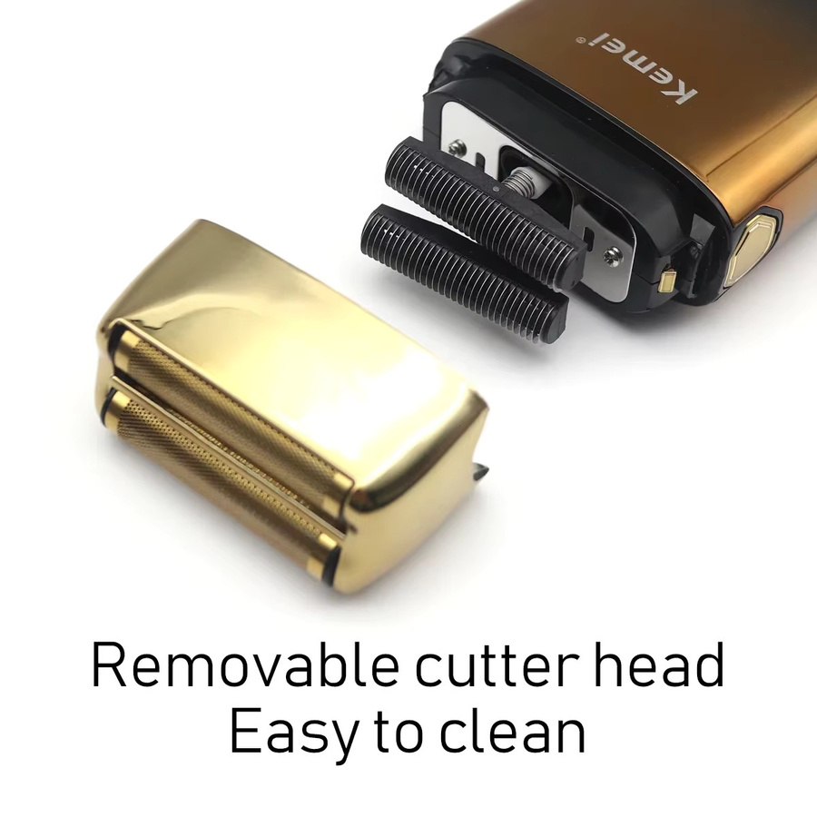 Kemei KM-TX10 Rasiermaschine für Herren, Gold - Bild 5